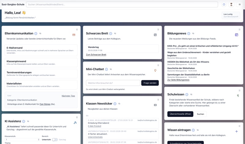 SchulDialogPlus Dashboard