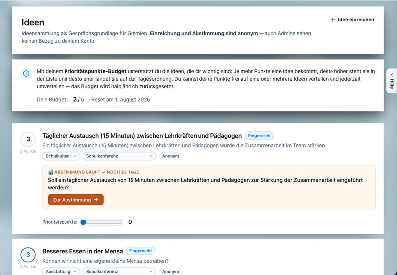 SchulDialogPlus Ideen