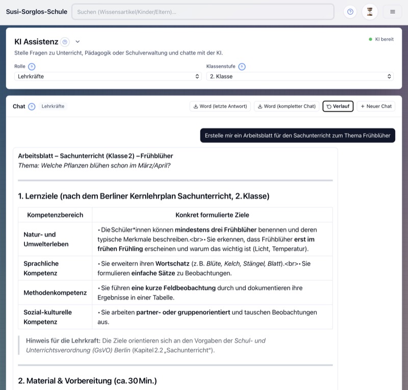 SchulDialogPlus KI-Assistenz